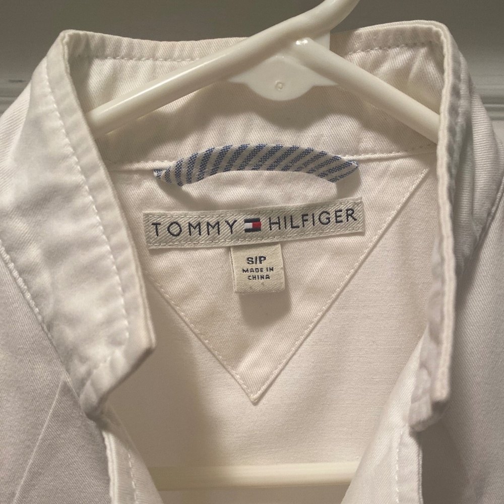 Tommy Hilfiger cropped jacket, Size: Small, White